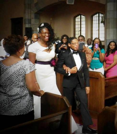 The newly weds, Triveece and Michael.