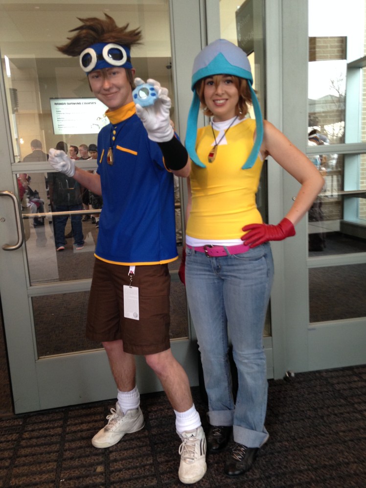 Tai and Sora of Digimon